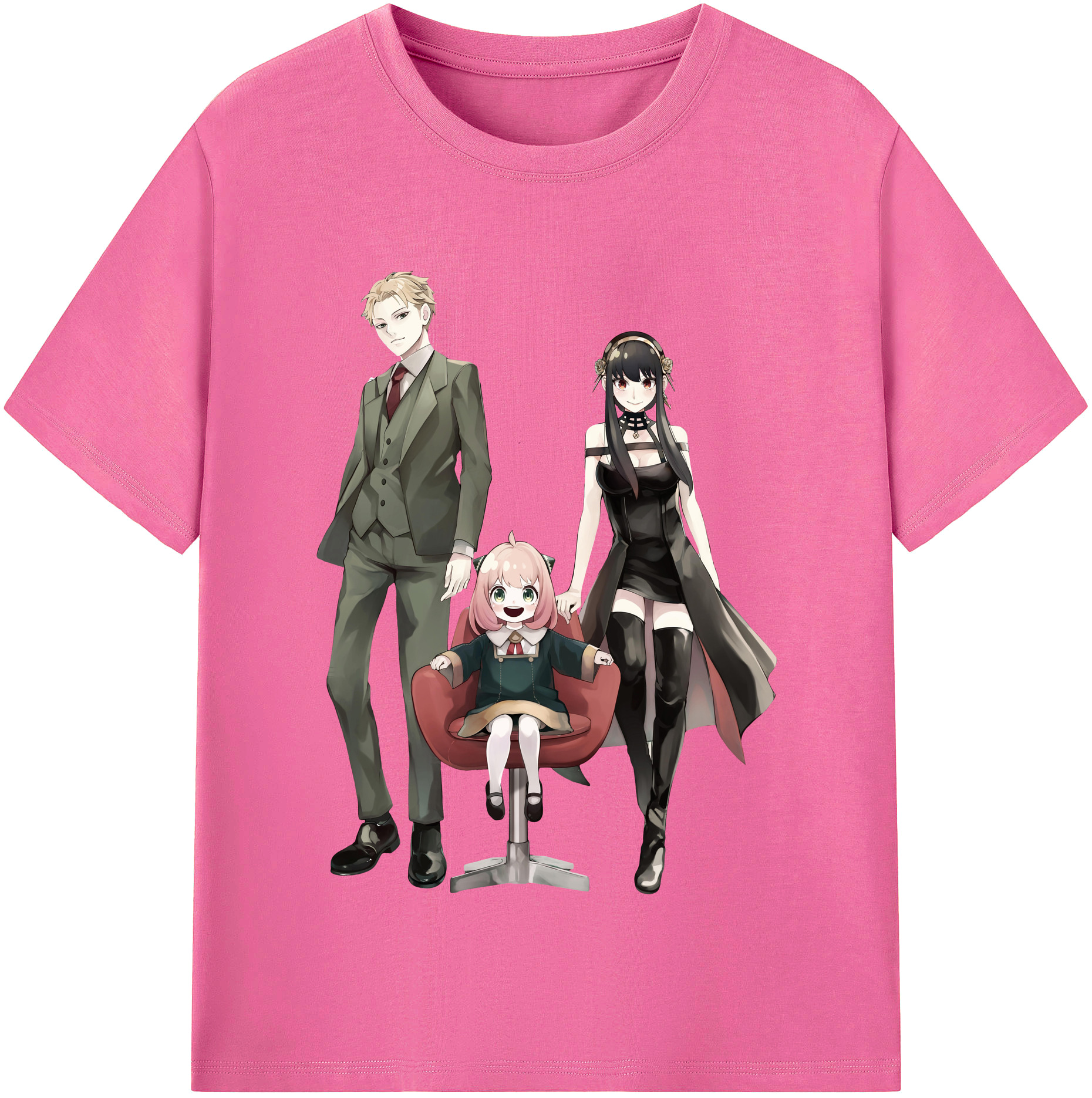 （画像用） SPY×FAMILY间谍家家酒 レディースカジュアルプリントTシャツ（綿100％）